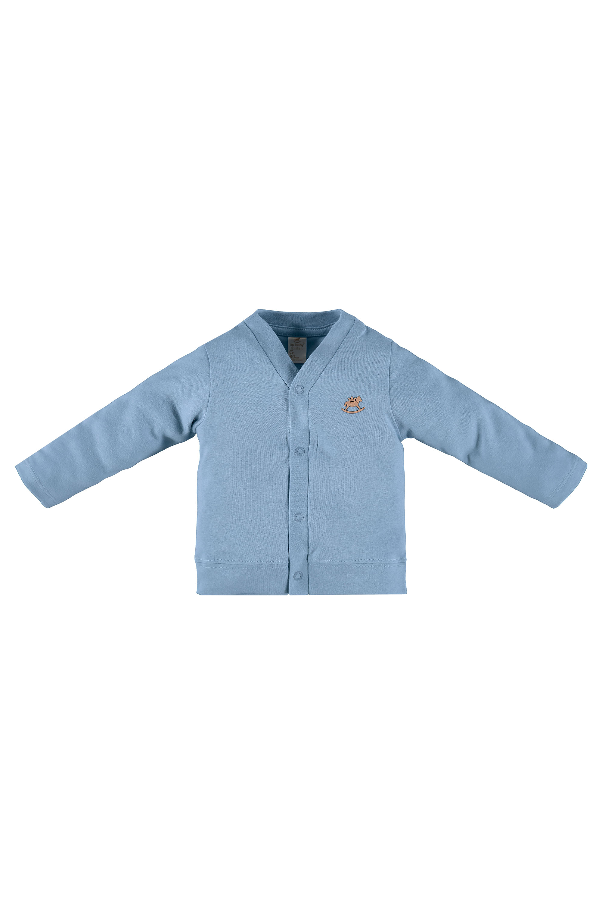 Cardigan Bebê em Suedine (Azul) Up Baby