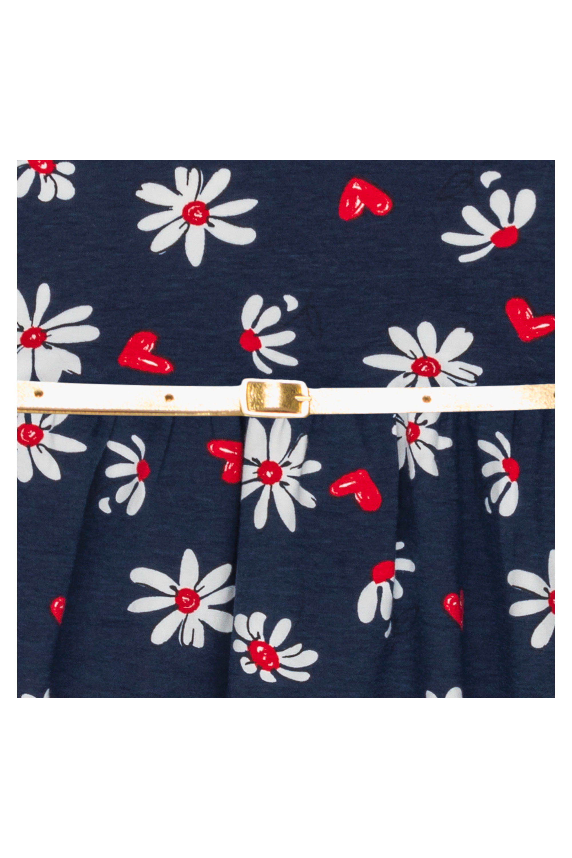 Vestido manga longa Infantil em Cotton (Azul) Bee Loop - Imagem 4