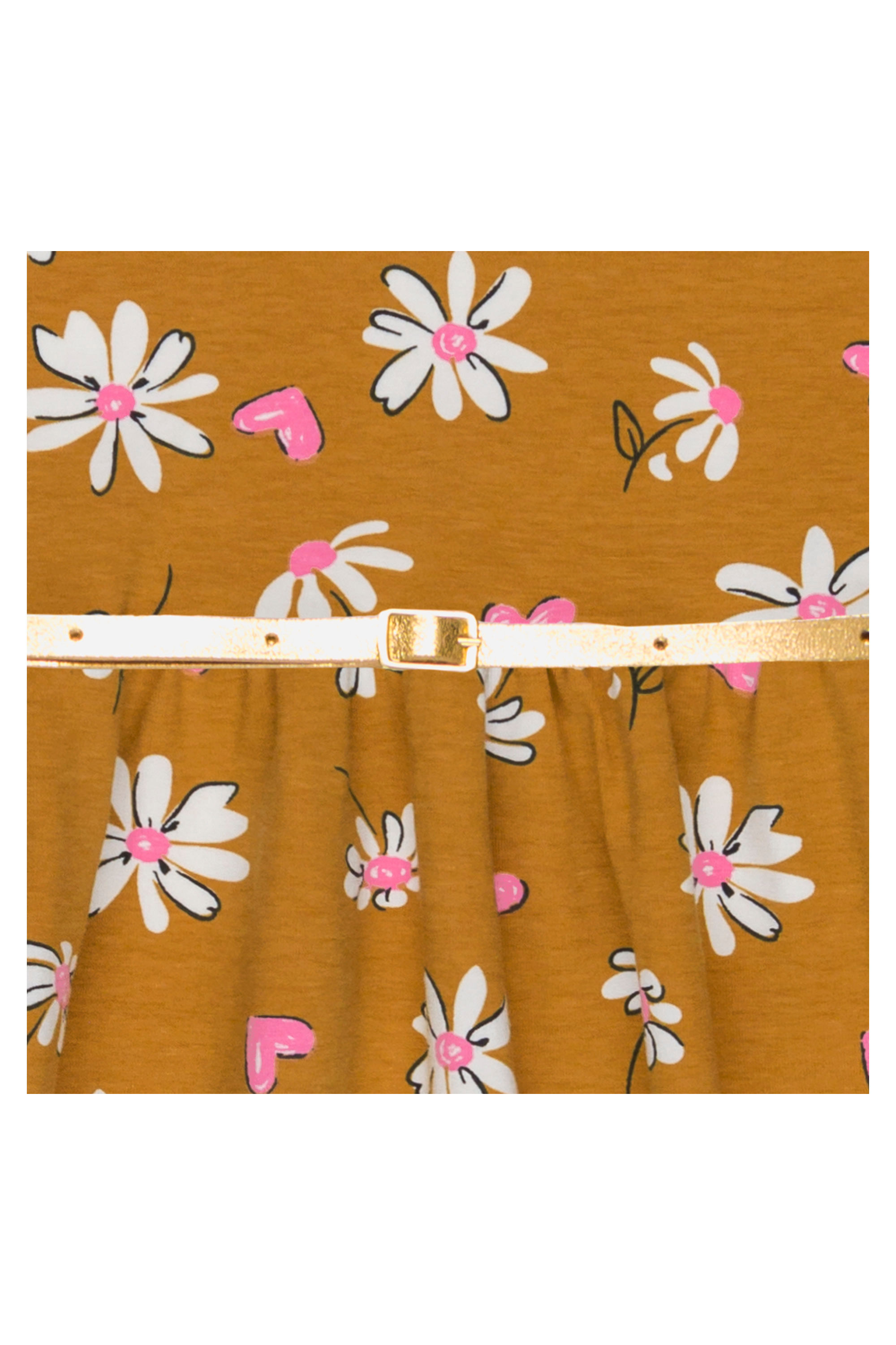 Vestido manga longa Infantil em Cotton (Laranja) Bee Loop - Imagem 3