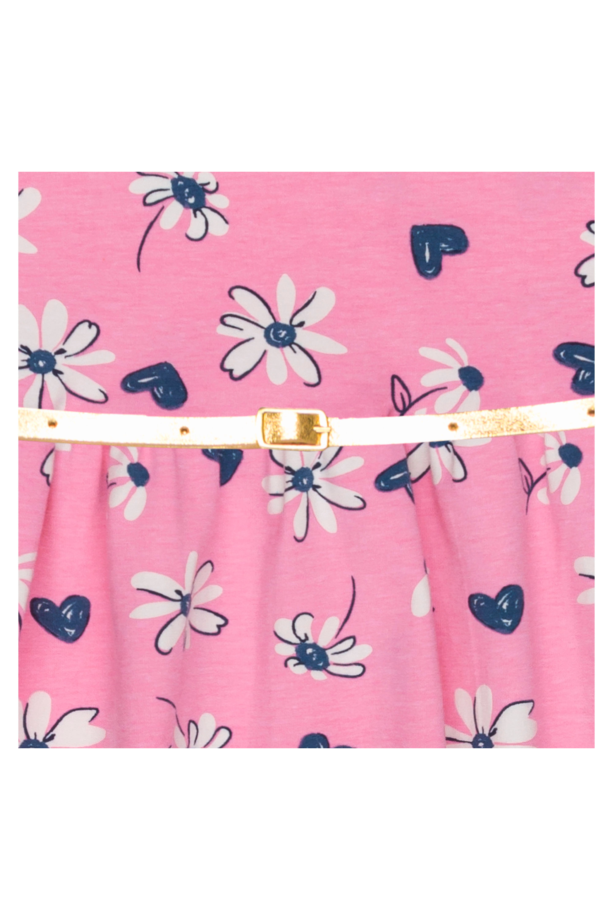 Vestido manga longa Infantil em Cotton (Rosa) Bee Loop - Imagem 3