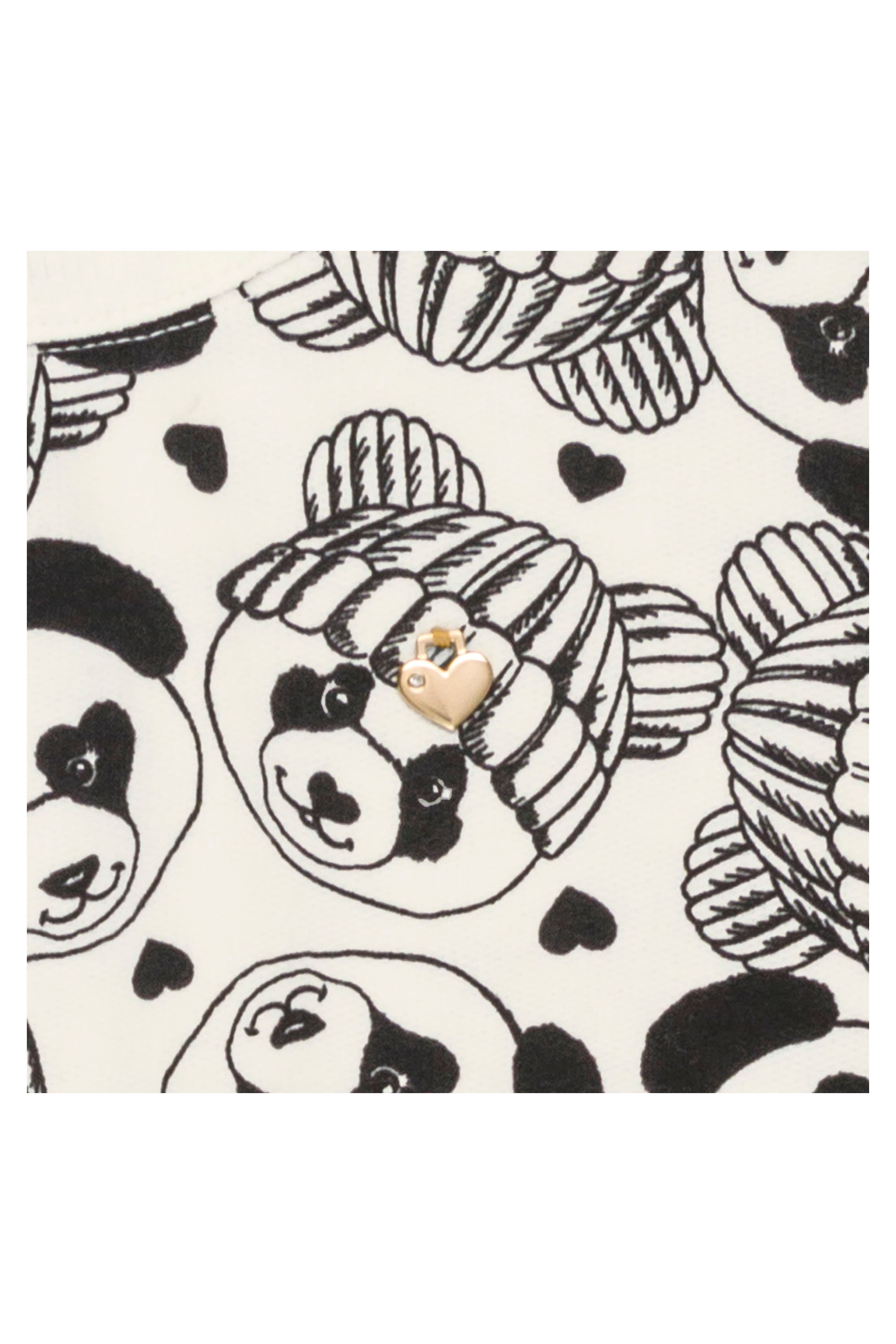 Vestido de Moletom com manga longa Infantil (Bege) Bee Loop - Imagem 4