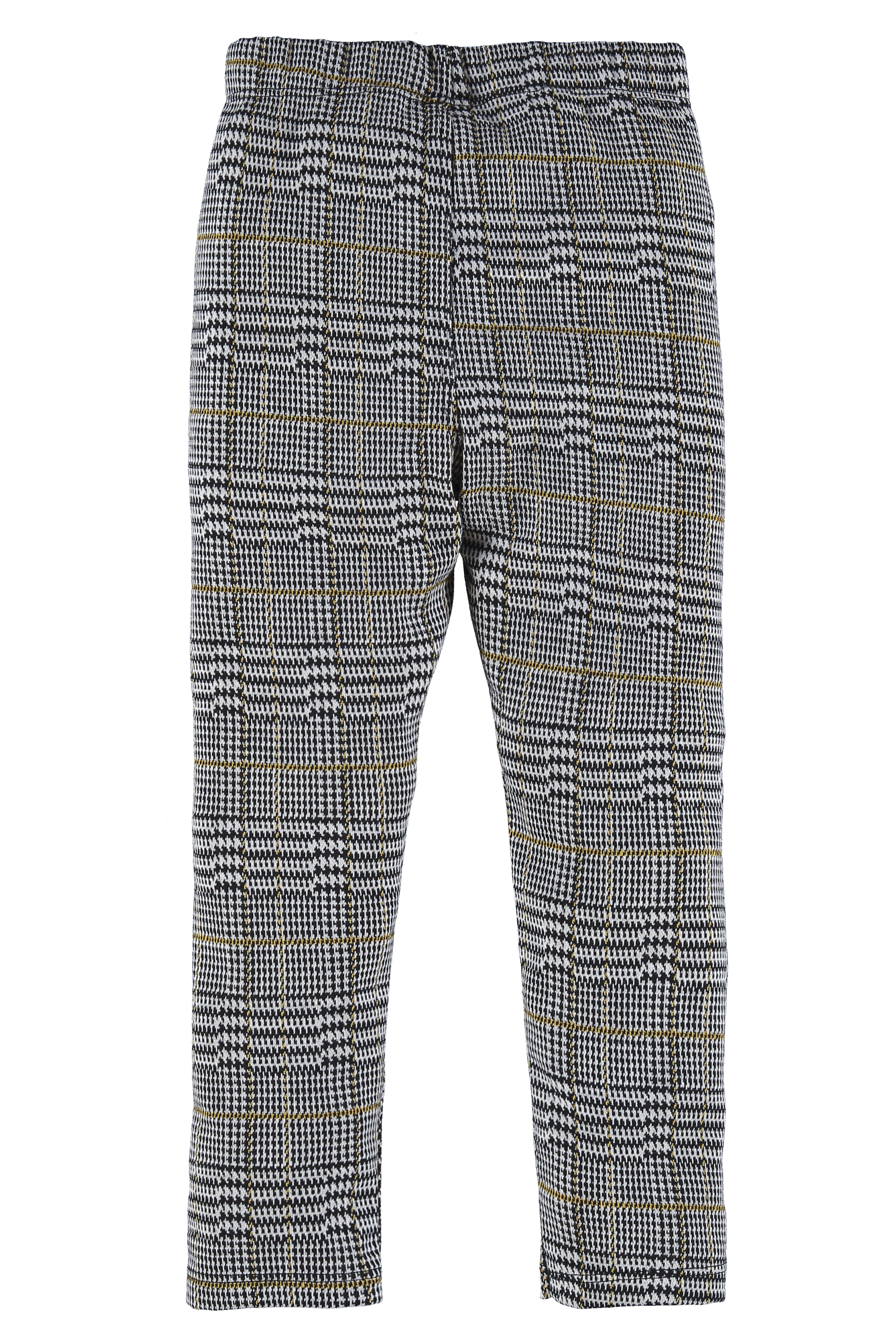 Calça Legging em Malha Xadrez Jacquard Infantil (Preto) Up Baby - Imagem 3