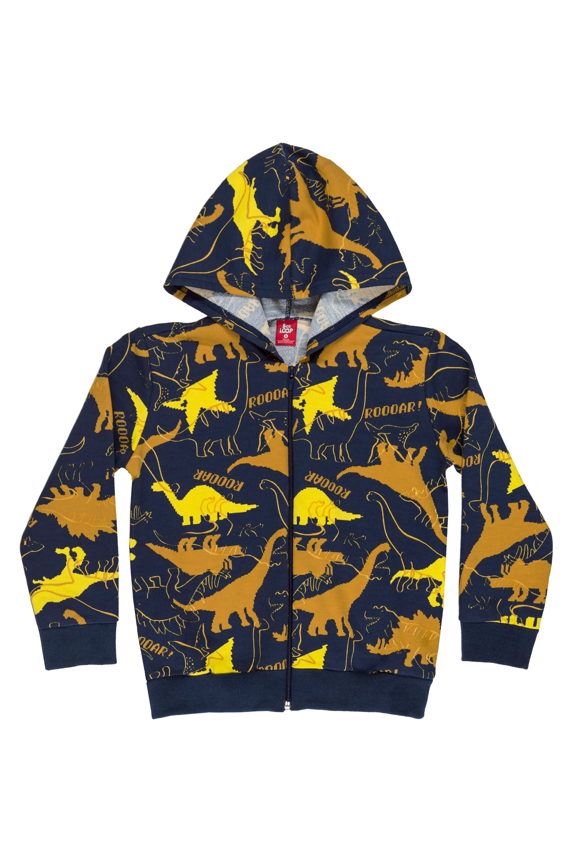 Conjunto Infantil Masculino com Jaqueta e Calça de Moletom (Azul) Bee Loop - Imagem 3