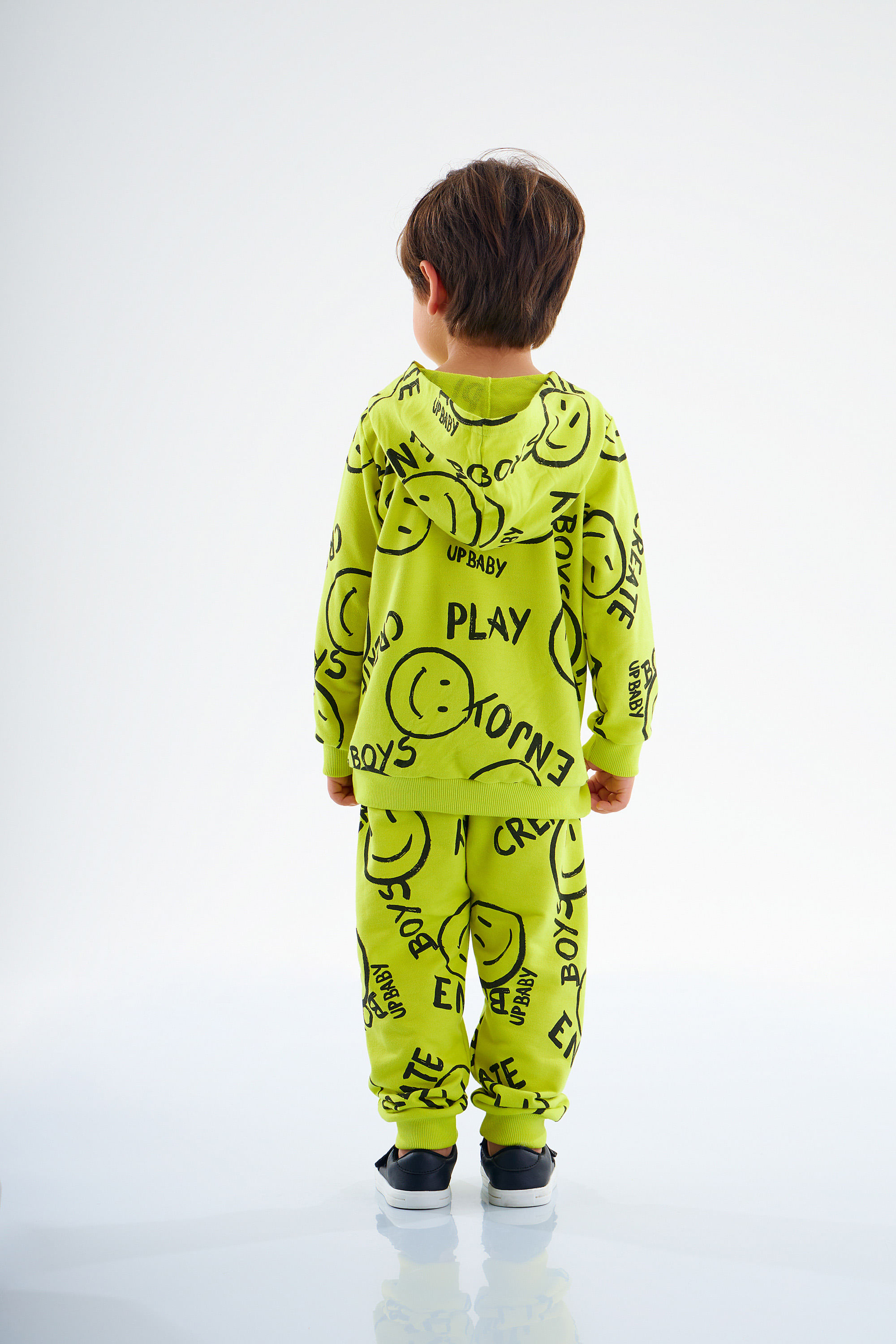 Conjunto Infantil de Inverno com Blusão e Calça em Moletom (Verde claro) Up Baby - Imagem 5