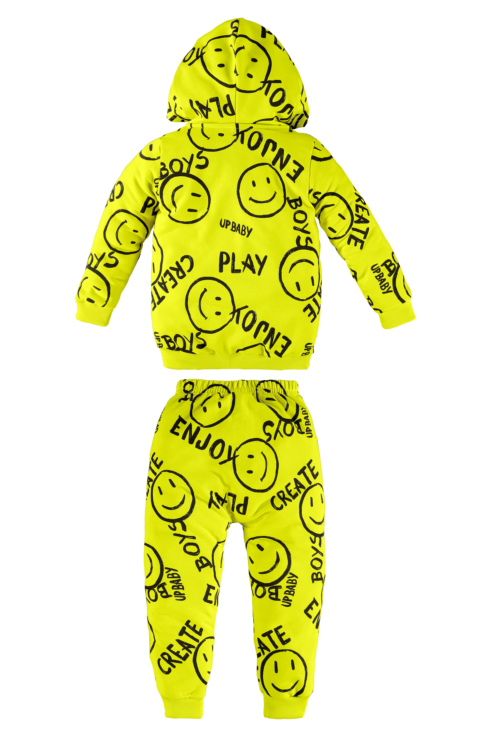 Conjunto Infantil de Inverno com Blusão e Calça em Moletom (Verde claro) Up Baby - Imagem 6