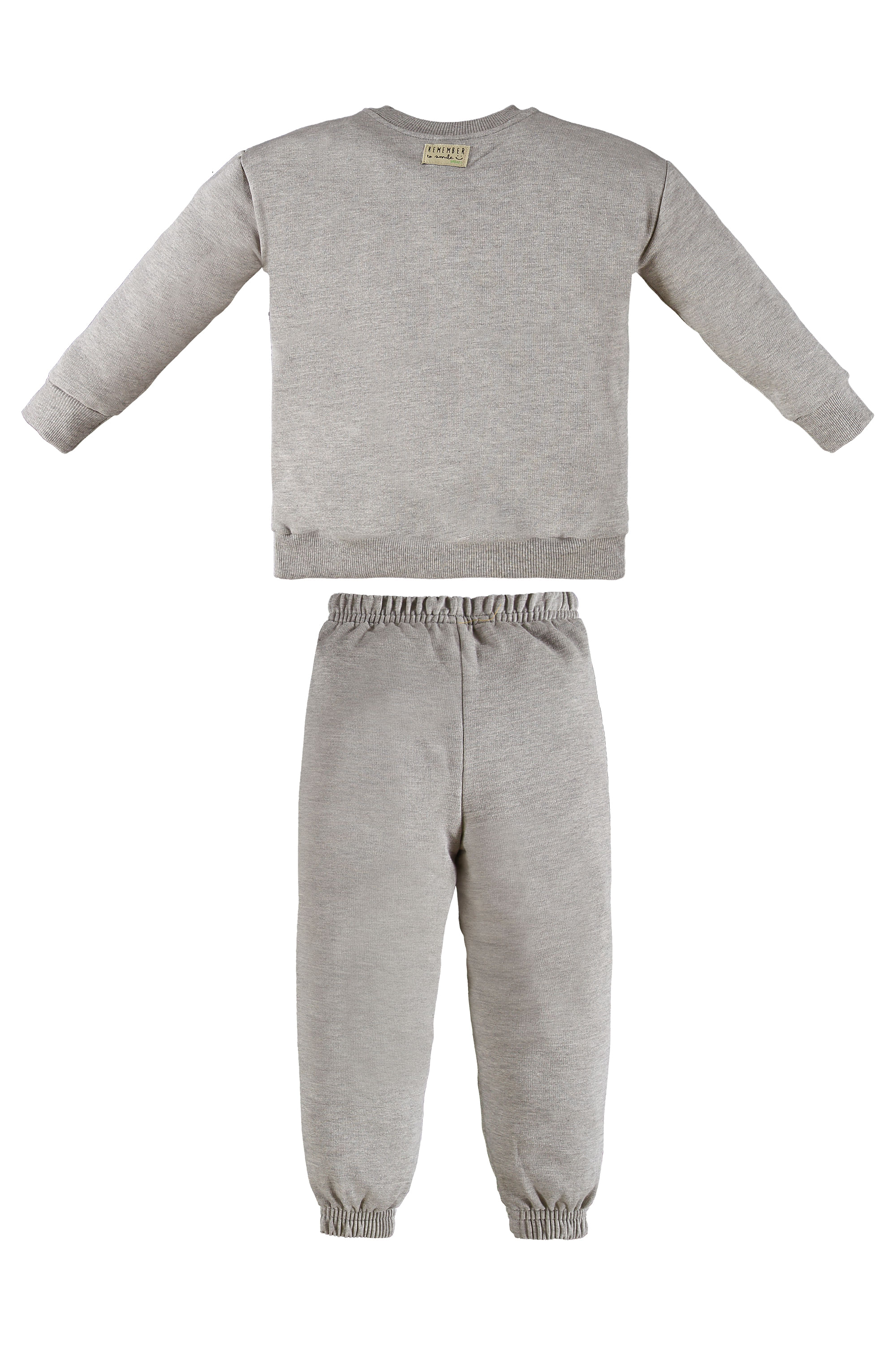 Conjunto Infantil Masculino com Blusão e Calça em Moletom (Cinza) Up Baby - Imagem 6