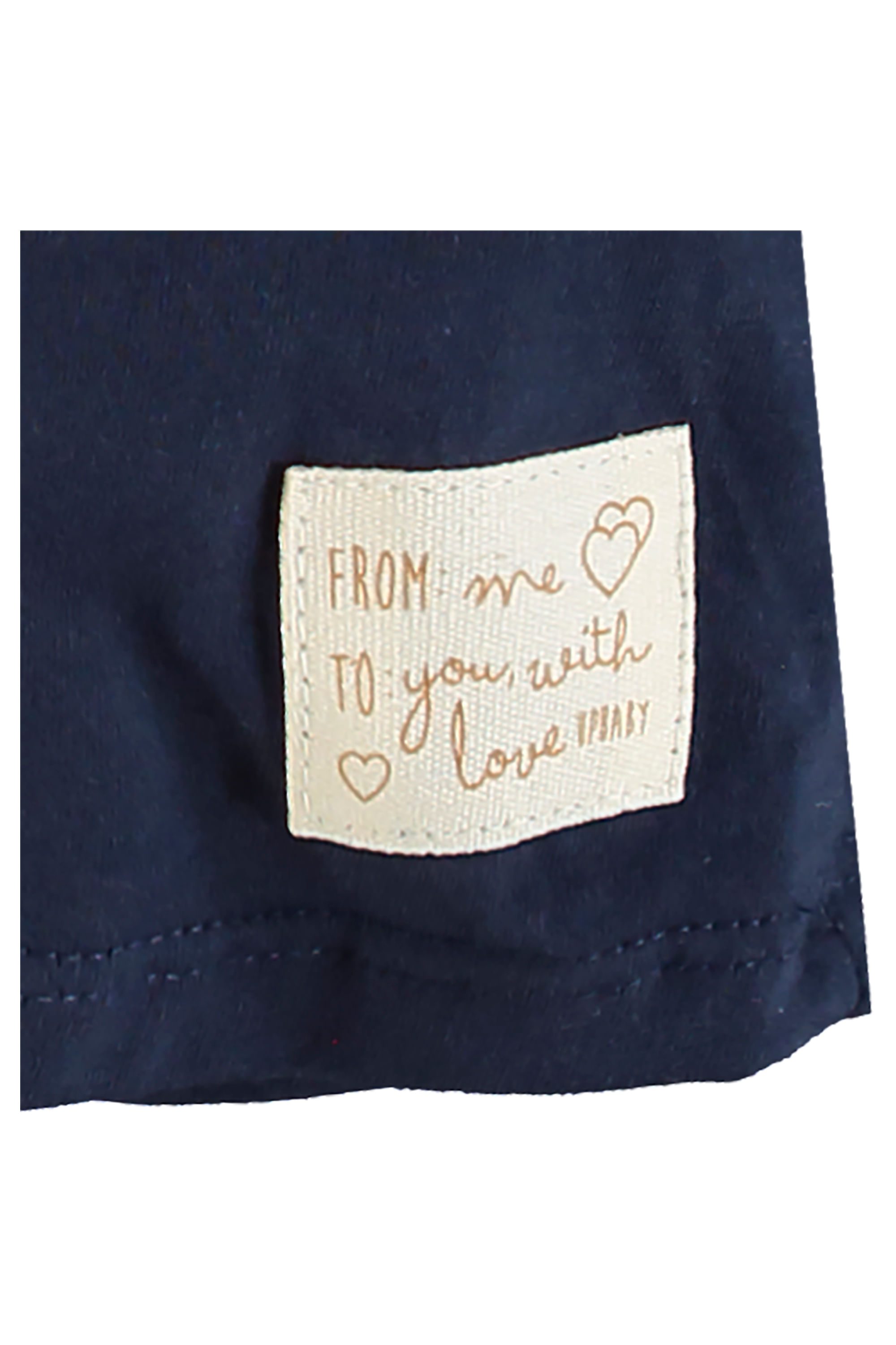 Blusa Manga Longa Infantil Feminina em Meia Malha (Azul escuro) Up Baby - Imagem 5
