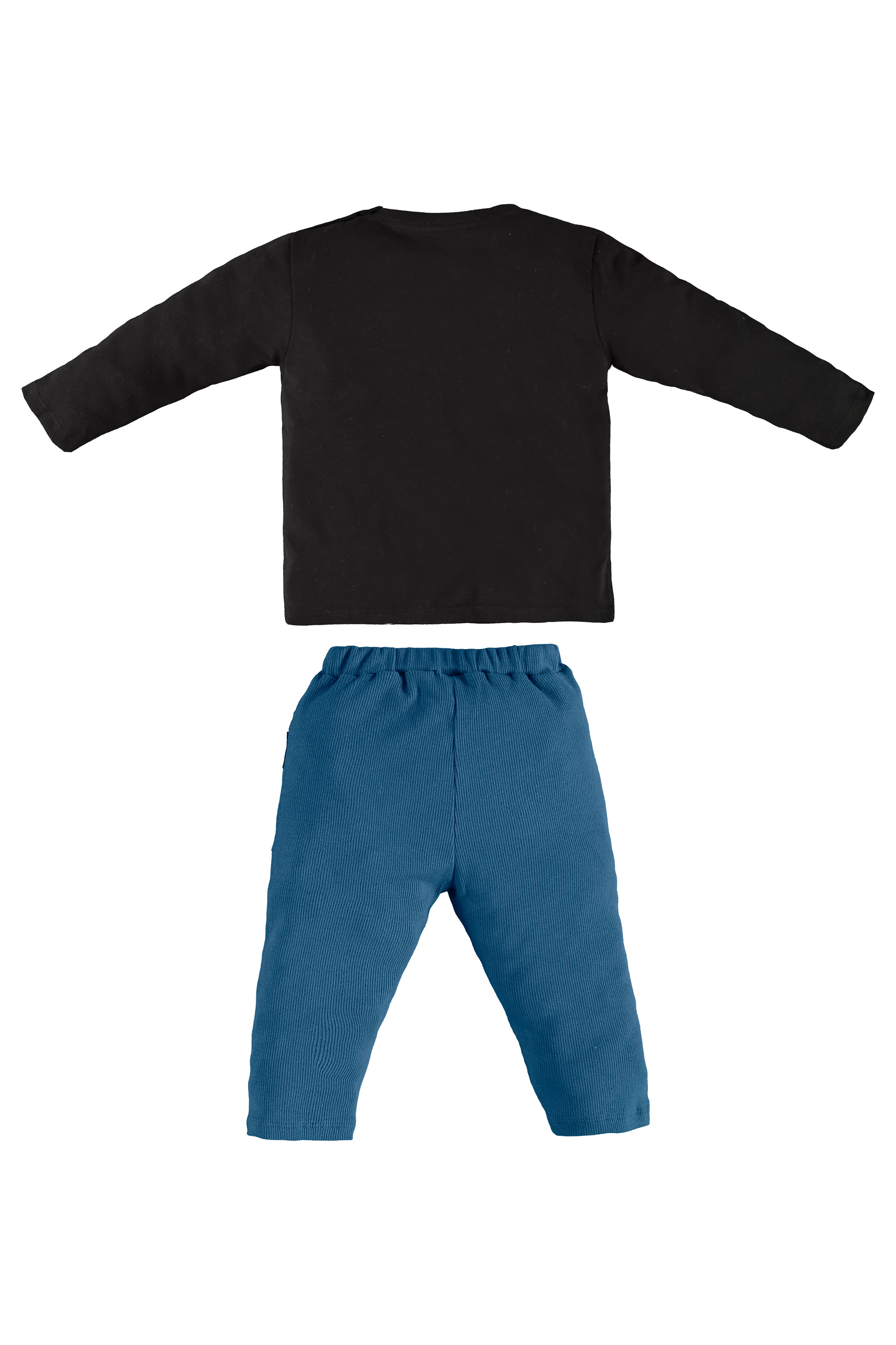 Conjunto de Inverno Raposinha com Camiseta Manga Longa e Calça (Preto) Up Baby - Imagem 4