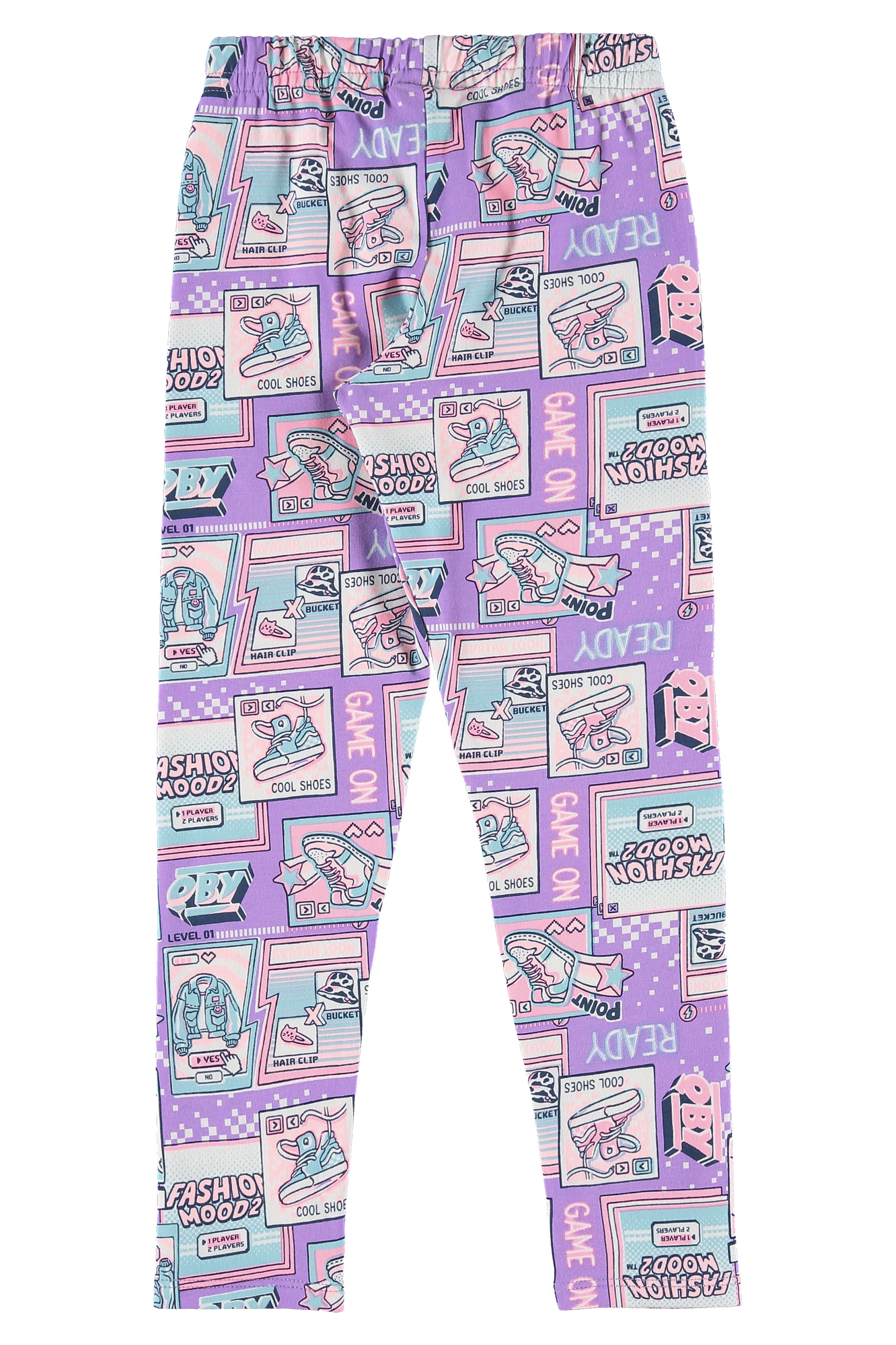 Calça Legging Estampada Infantil (Rosa) Quimby - Imagem 2