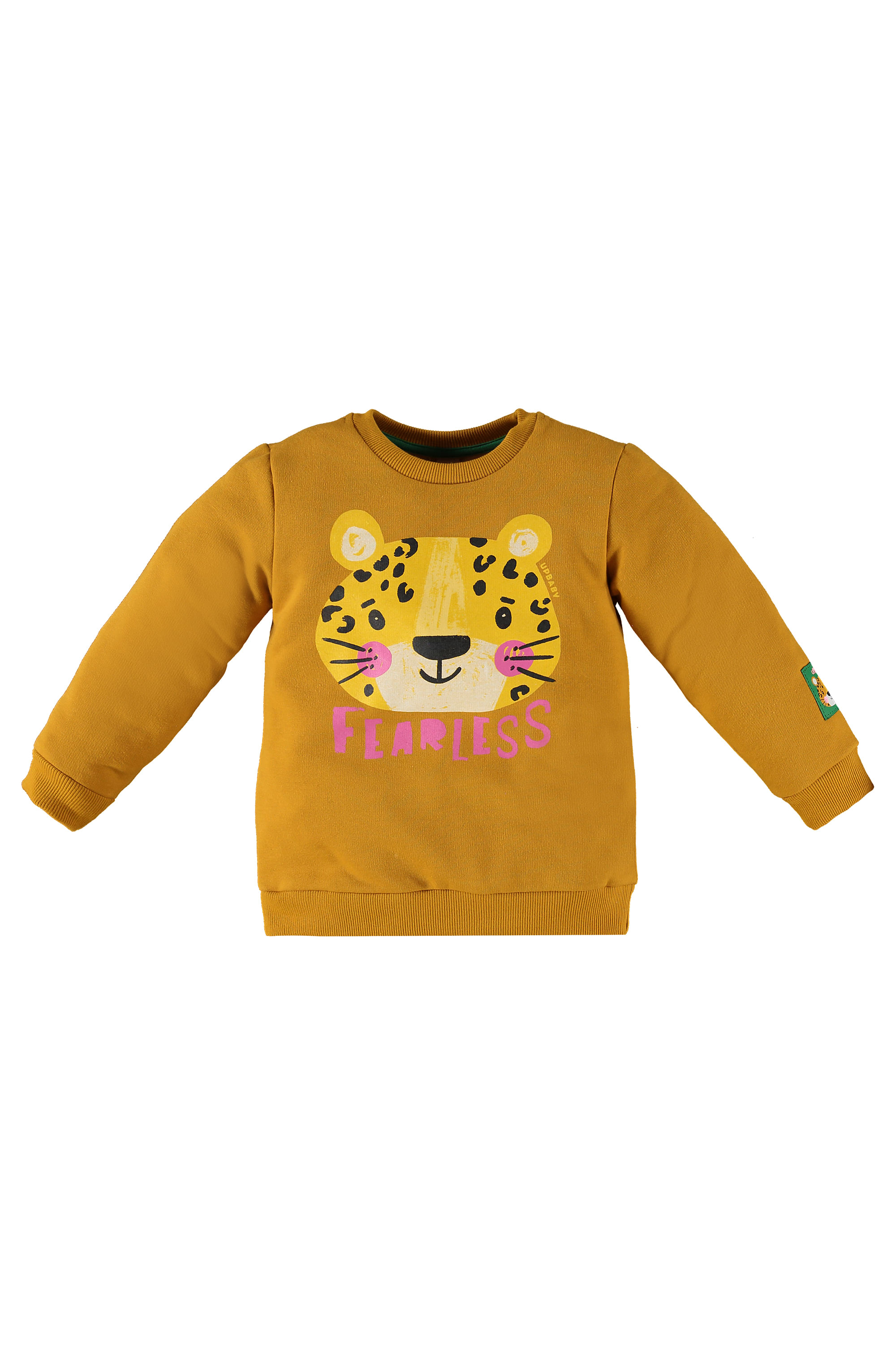 Conjunto Infantil Feminino com Blusão e Calça de Moletom (Marrom) Up Baby - Imagem 3