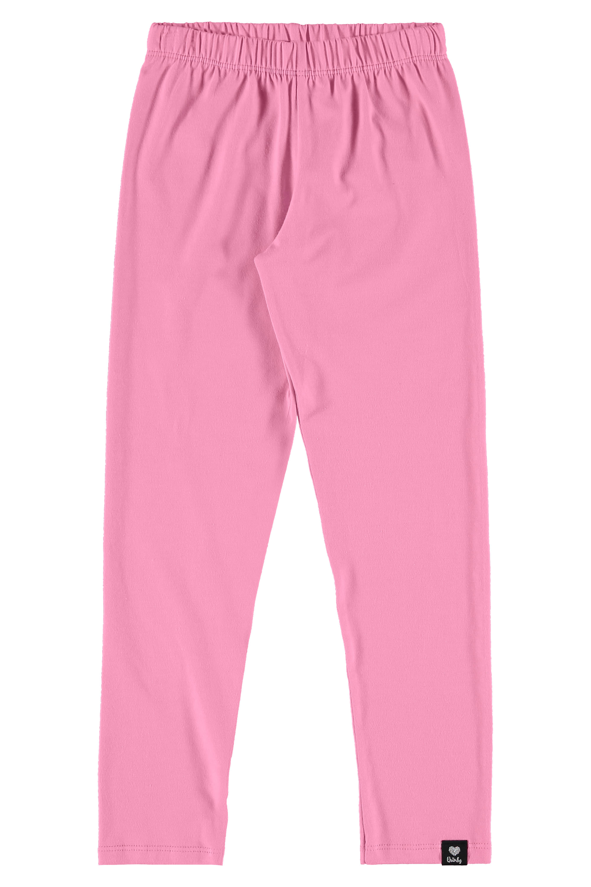 Legging Básica Infantil em Cotton (Rosa) Quimby - Imagem 2