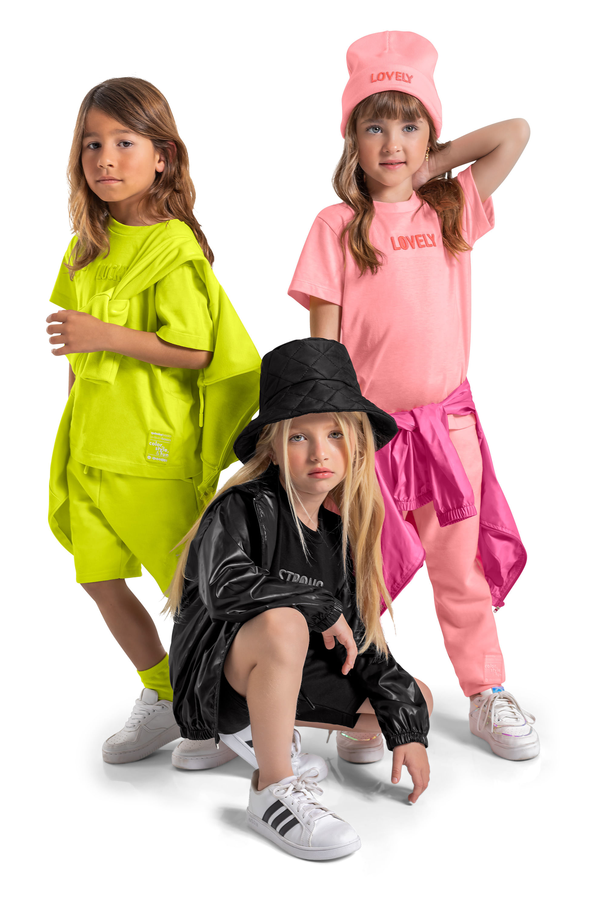 Camiseta Manga Curta Básica Infantil (Preto) Quimby - Imagem 2