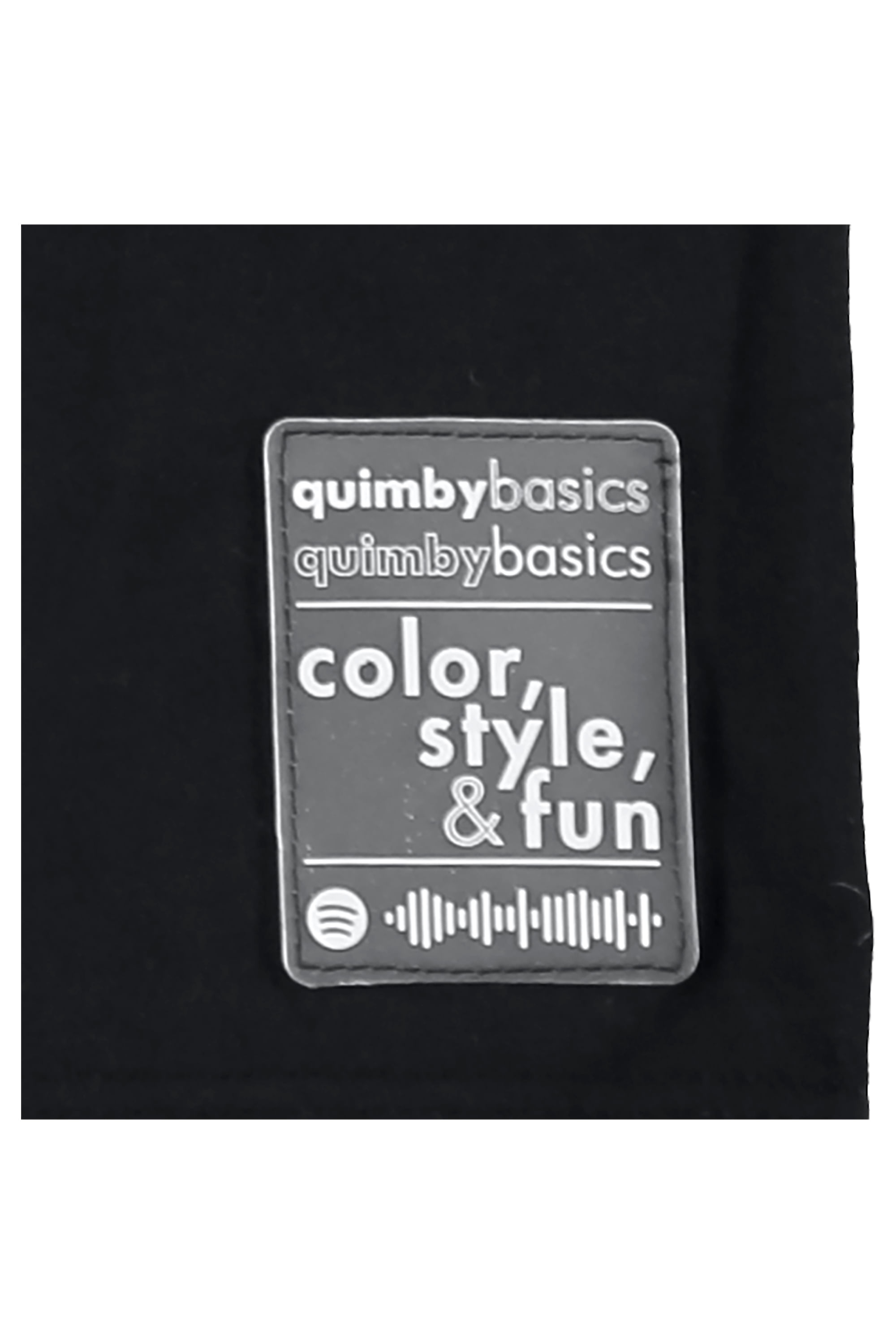 Camiseta Manga Curta Básica Infantil (Preto) Quimby - Imagem 4