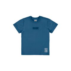 Quimby---Camiseta-Infantil-Meia-Malha-Azul