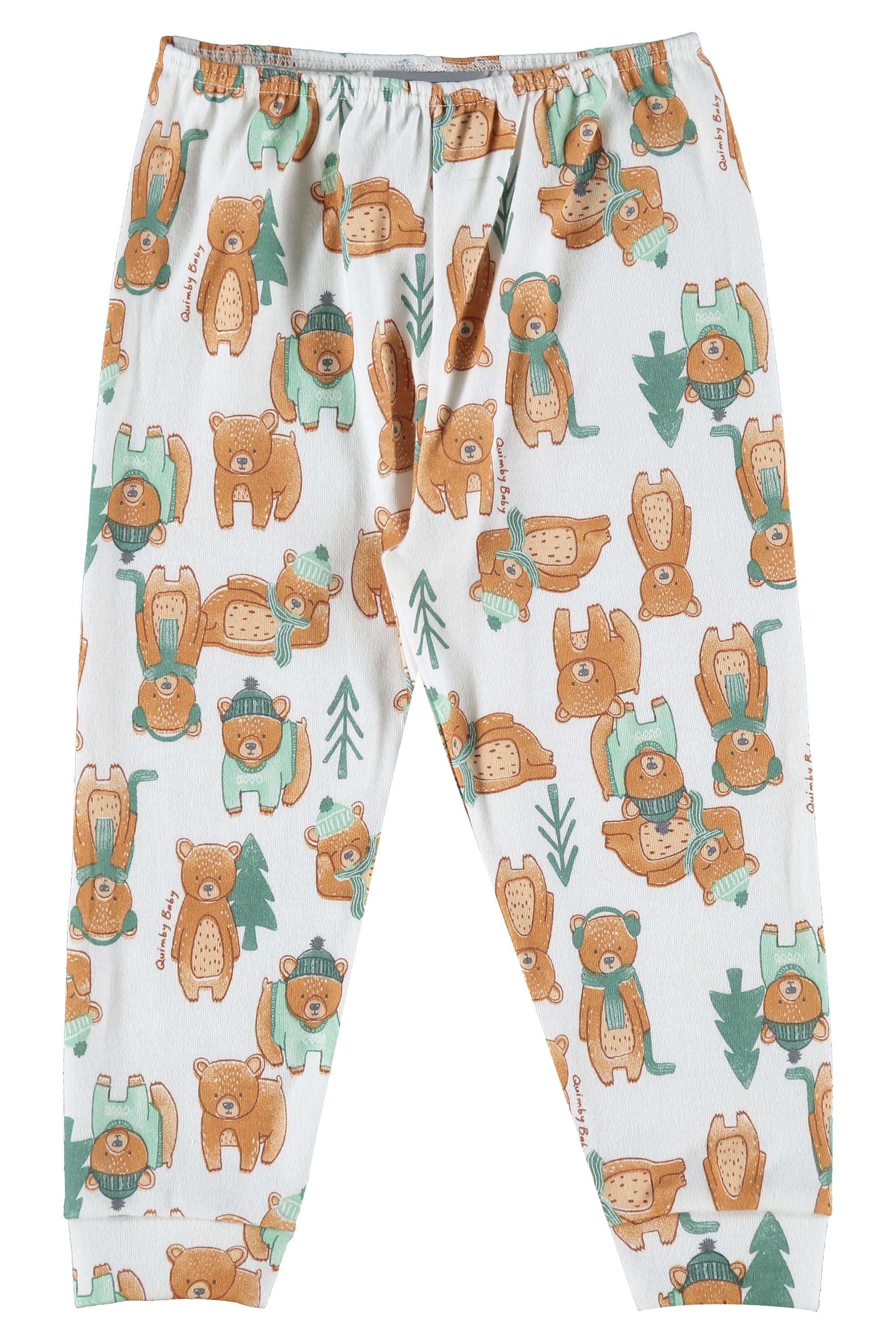 Calça Culote Bebê em Suedine (Branco) Quimby