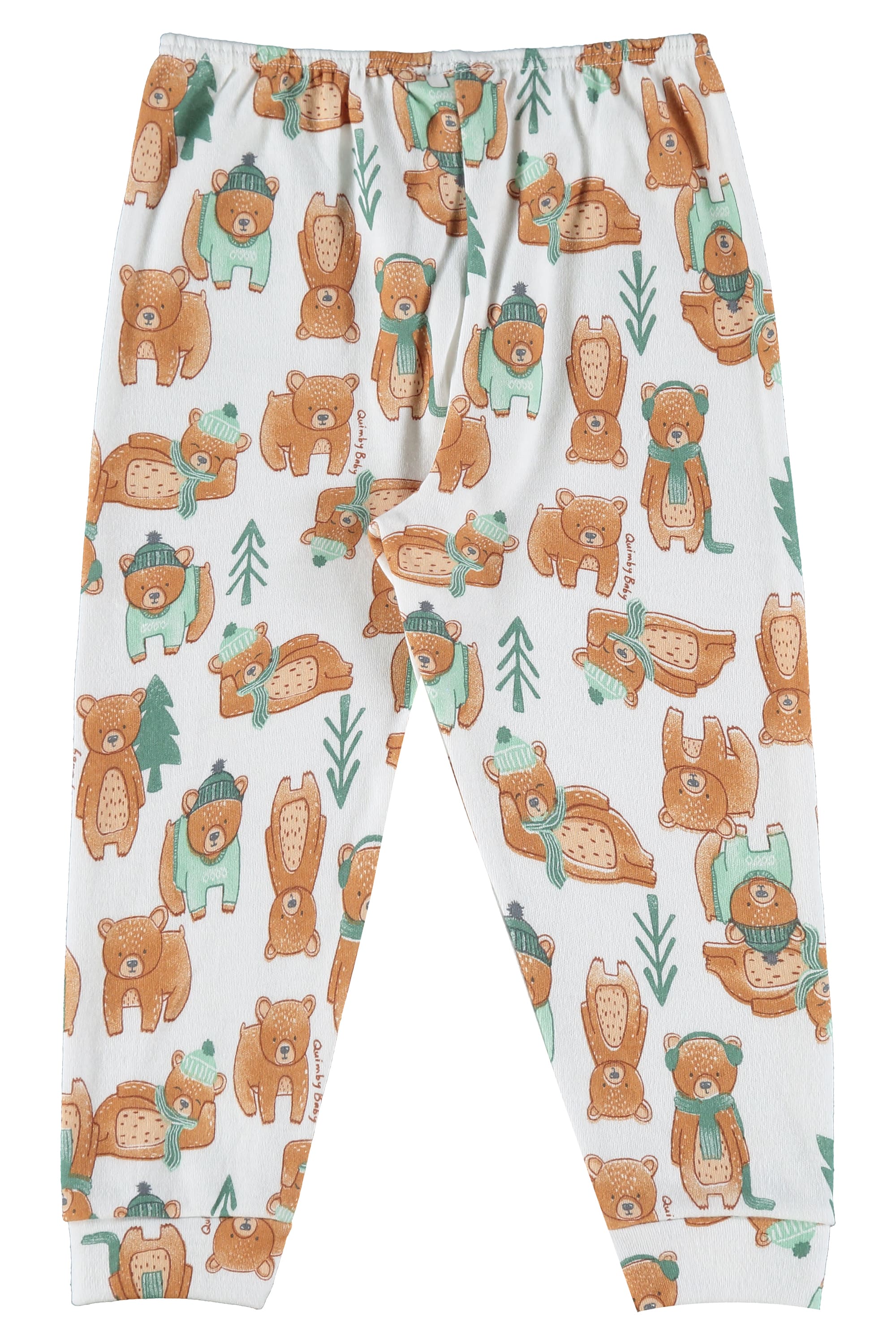 Calça Culote Bebê em Suedine (Branco) Quimby - Imagem 2