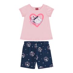 Bee-Loop---Conjunto-para-Bebe-Menina-com-Blusa-e-Bermuda-Ciclista-Rosa
