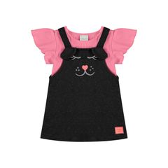 Conjunto-com-Blusa-e-Salopete-para-Bebe-Menina--Rosa-Pink--Quimby