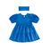 Vestido-de-Manga-Curta-e-Faixa-de-Cabelo--Azul--Quimby