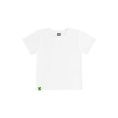 Camiseta-Basica-Infantil-para-Meninos-Manga-Curta-em-Meia-Malha--Branco--Quimby
