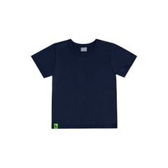 Camiseta-Basica-Infantil-para-Meninos-Manga-Curta-em-Meia-Malha--Azul--Quimby