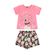 Pijama-Infantil-Feminino-com-Blusa-e-Short-em-Meia-Malha--Rosa-Pink--Quimby
