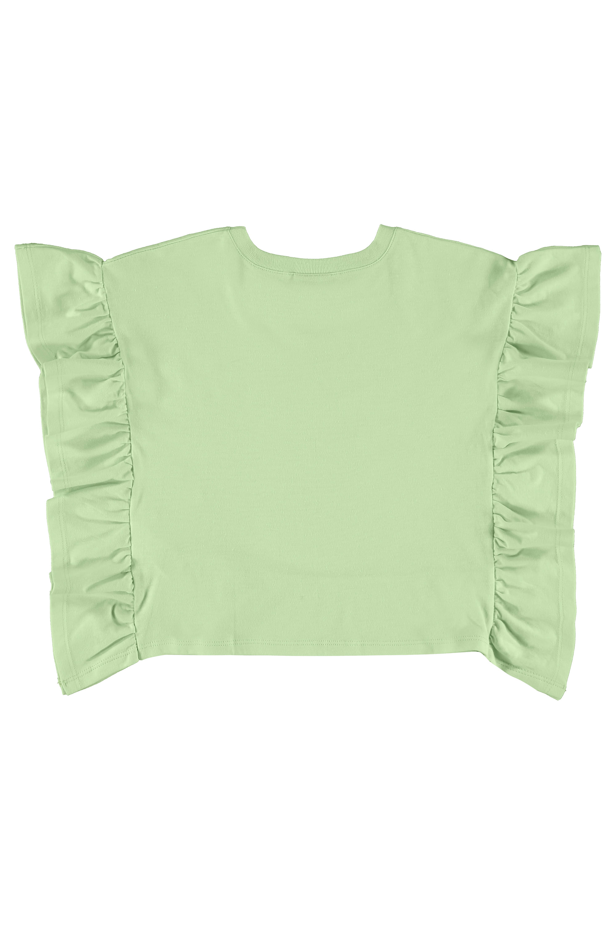 Blusa Smile Today Manga Curta em Meia Malha (Verde Claro) Gloss - Imagem 3