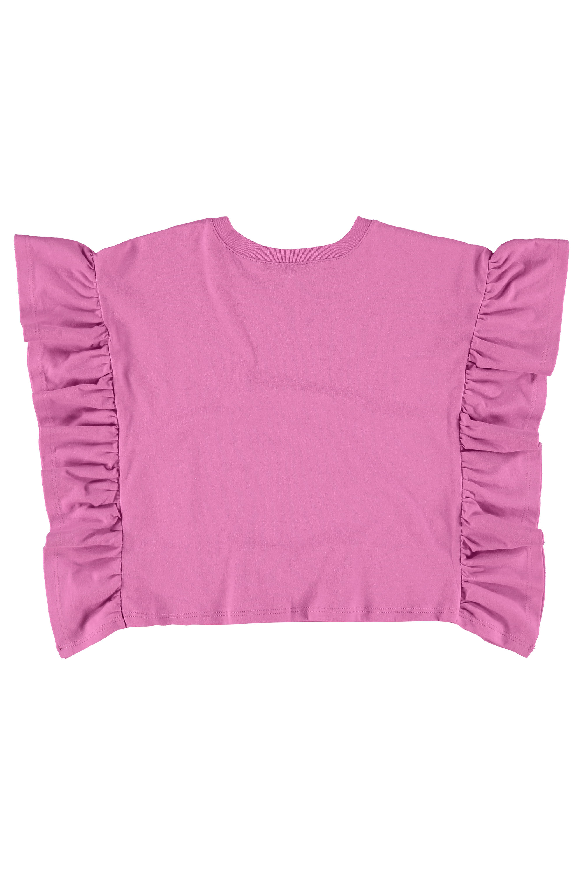 Blusa Smile Today Manga Curta em Meia Malha (Rosa) Gloss - Imagem 3