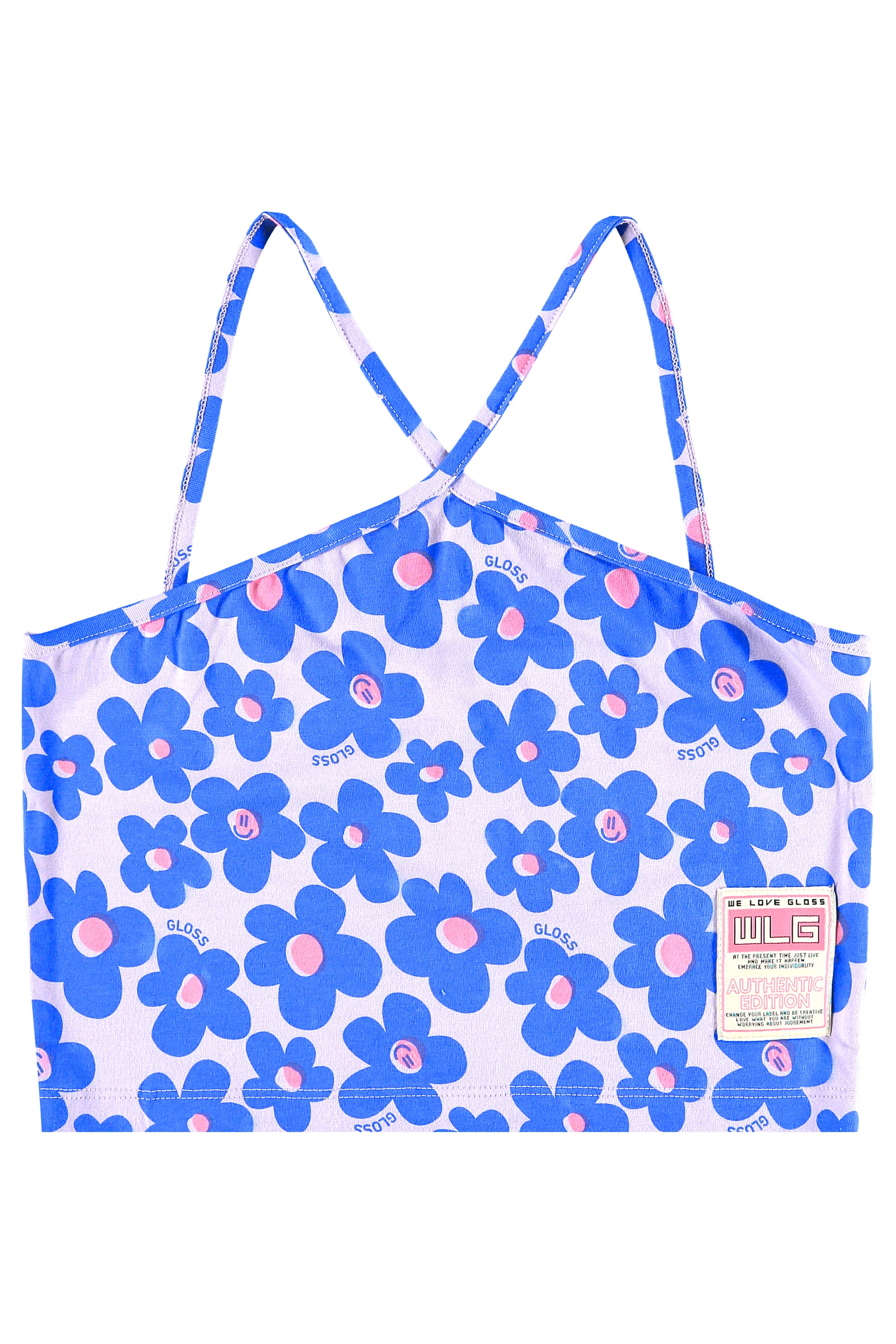 Top Cropped Juvenil em Cotton (Roxo) Gloss - Imagem 2