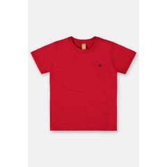 Camiseta-Manga-Curta-Basica-de-Menino--Vermelho--Up-Baby