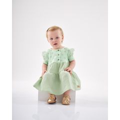 Vestido-com-Saia-Texturizada--Verde--Up-Baby