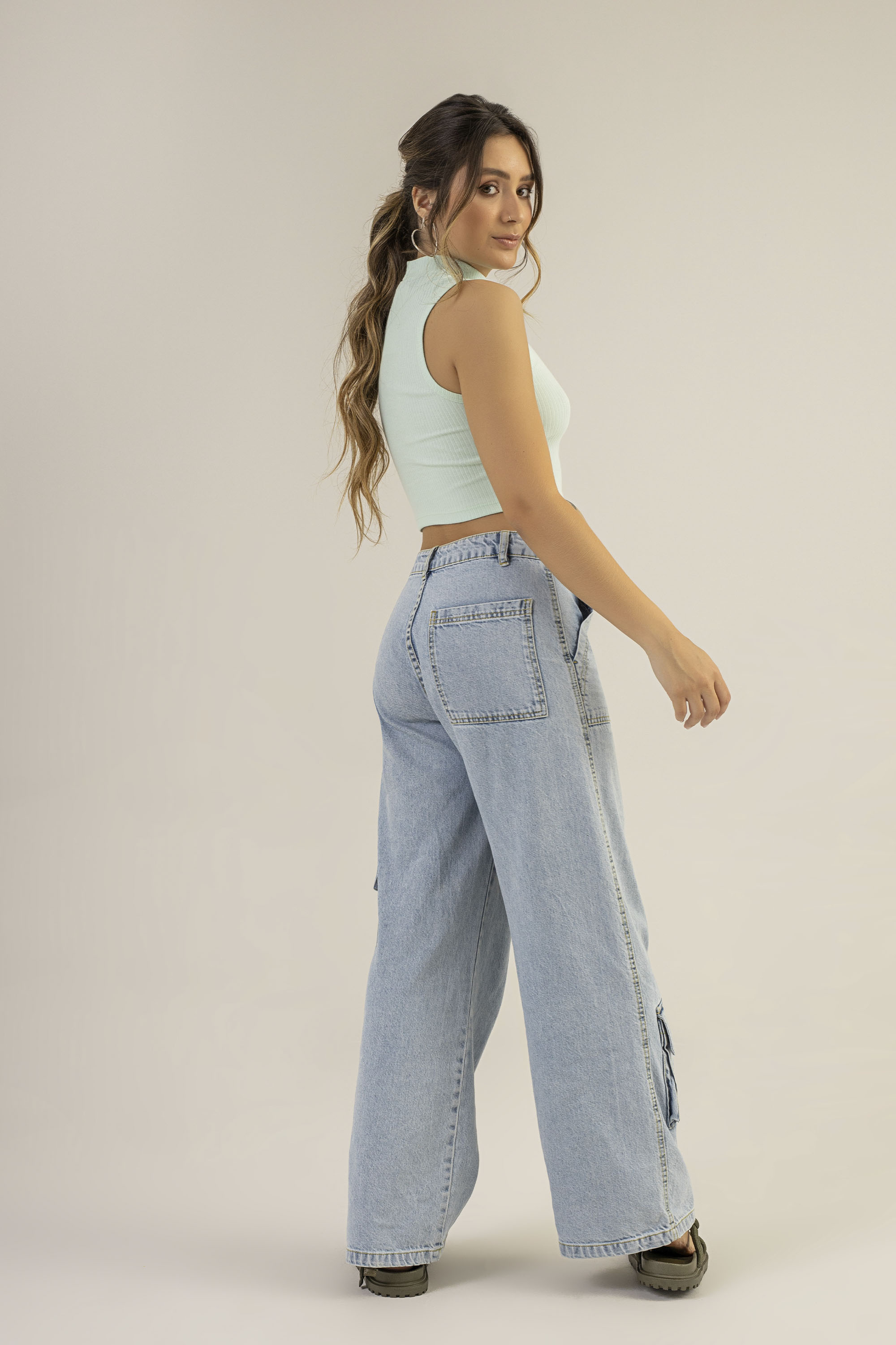 Cropped Gola Alta para Adultos (Verde) The Philippines - Imagem 2