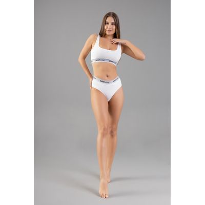 Calcinha Básica em Cotton (Branco) Just Basic