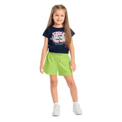Short-em-Sarja-Infantil-Feminino--Verde--Quimby