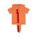 Camiseta-Basica-Dino-Unissex-para-Bebe--Laranja--Quimby