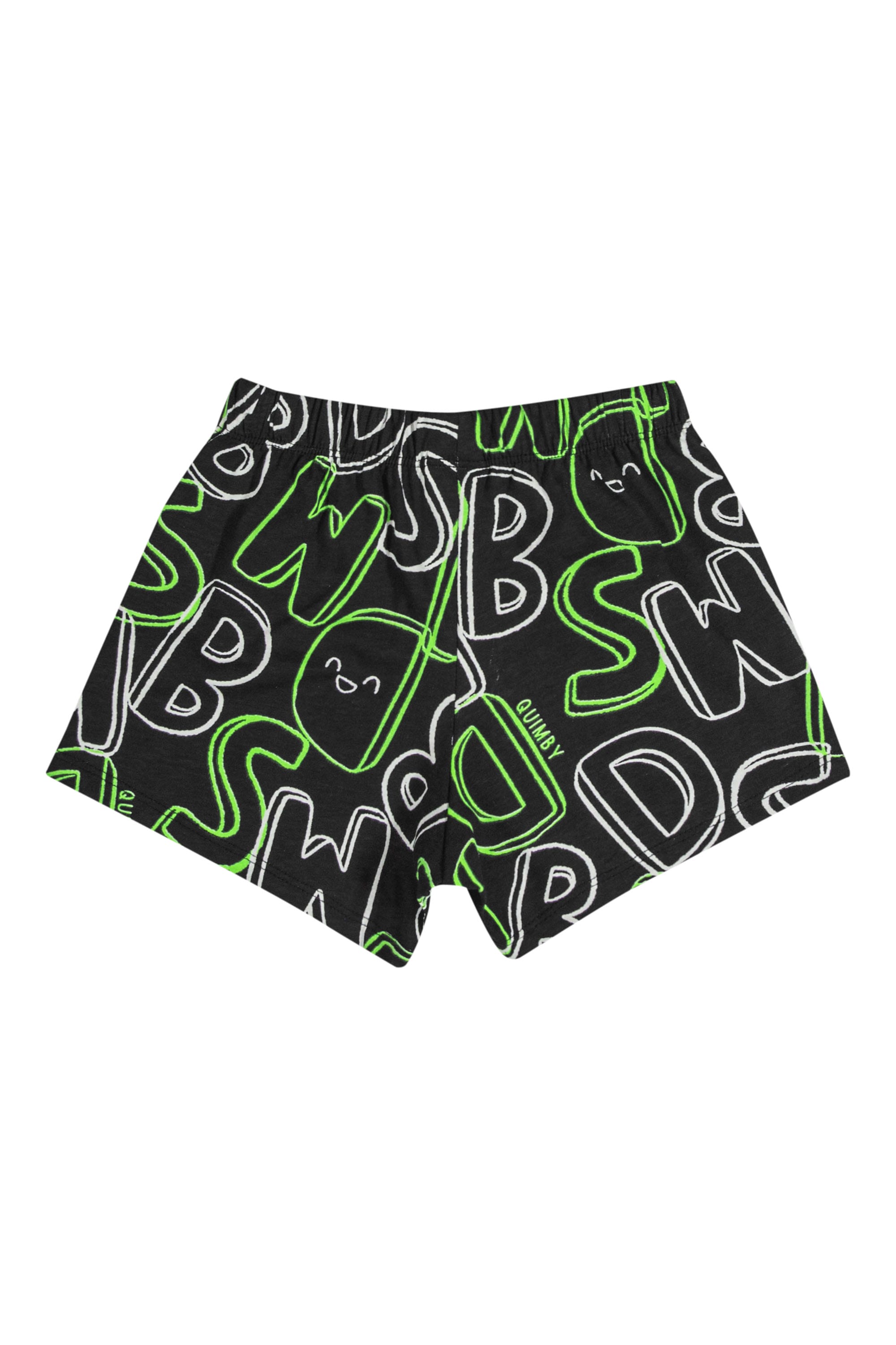 Pijama Curto Infantil para Menina em Meia Malha (Branco) Quimby - Imagem 6