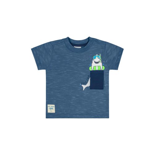 Camiseta-Radical-Shark-para-Bebe-Menino--Azul-Marinho--Quimby