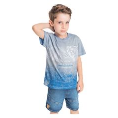 Camiseta-Back-to-Nature-Infantil-para-Menino--Azul--Quimby