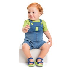 Jardineira-Jeans-para-Bebe-Menino--Azul--Quimby
