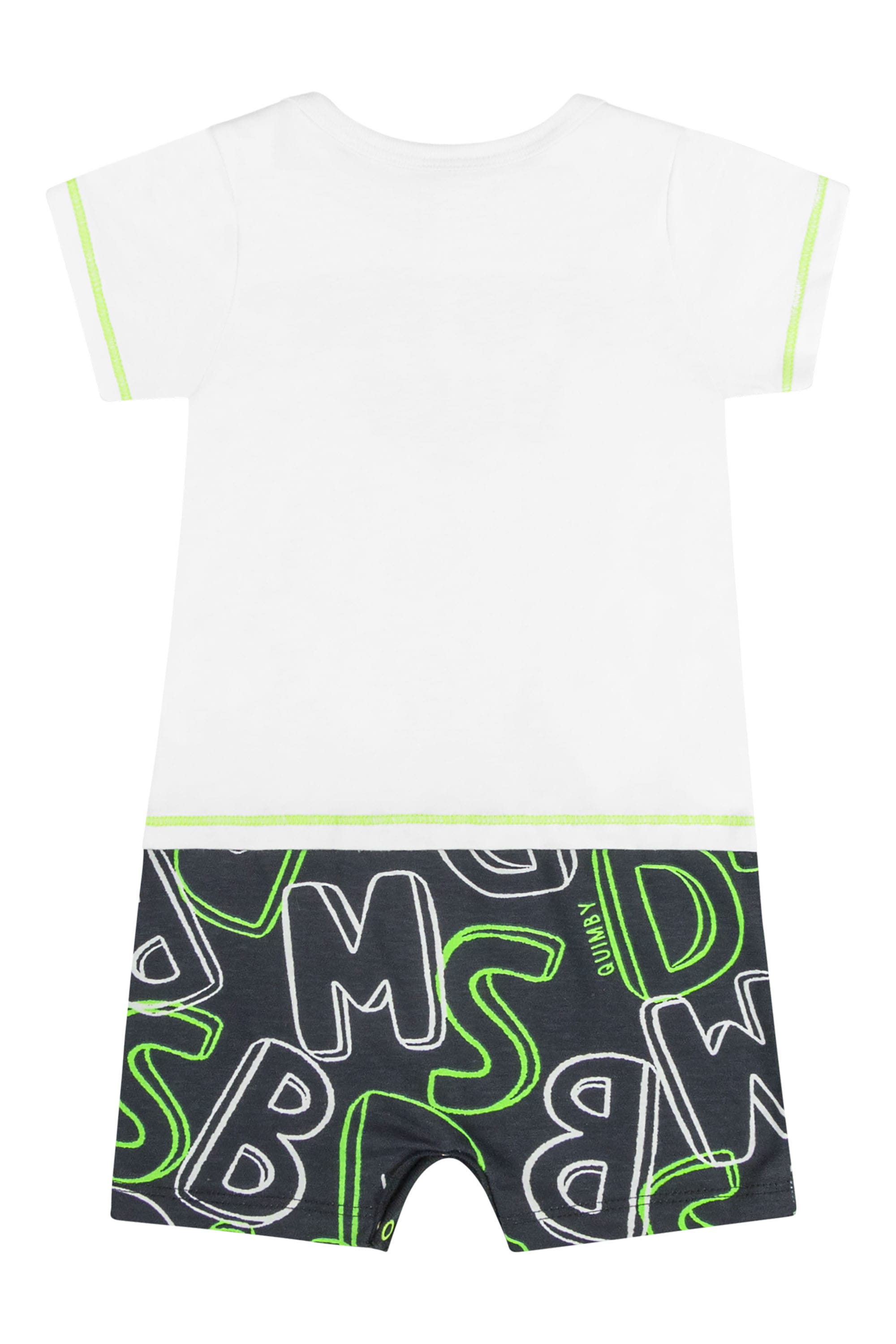 Macaquinho Pijama para Bebê (Branco) Quimby - Imagem 3