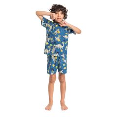 Pijama-Estampado-para-Menino--Azul--Quimby