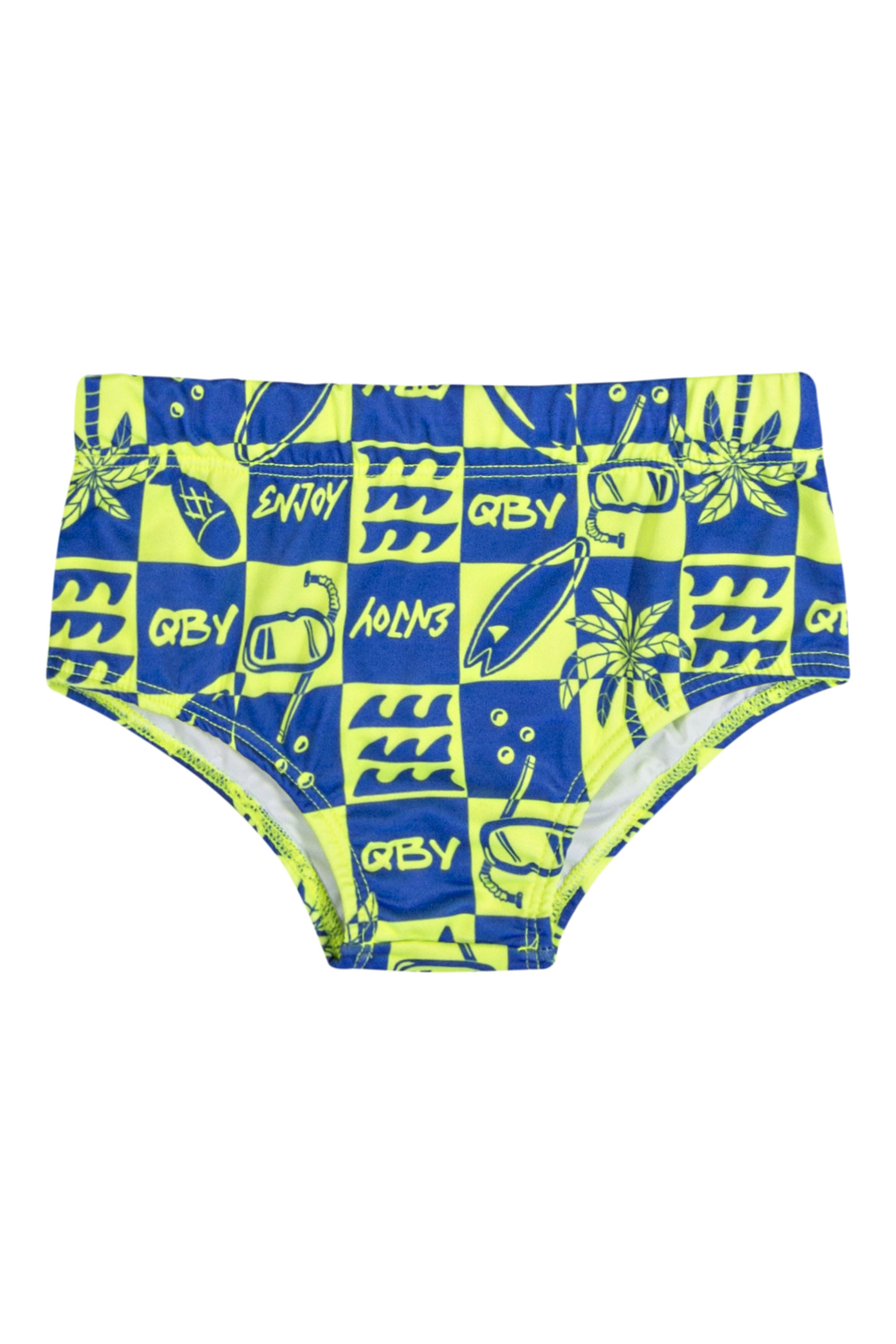 Sunga Infantil com Proteção FPS +50 (Verde) Quimby