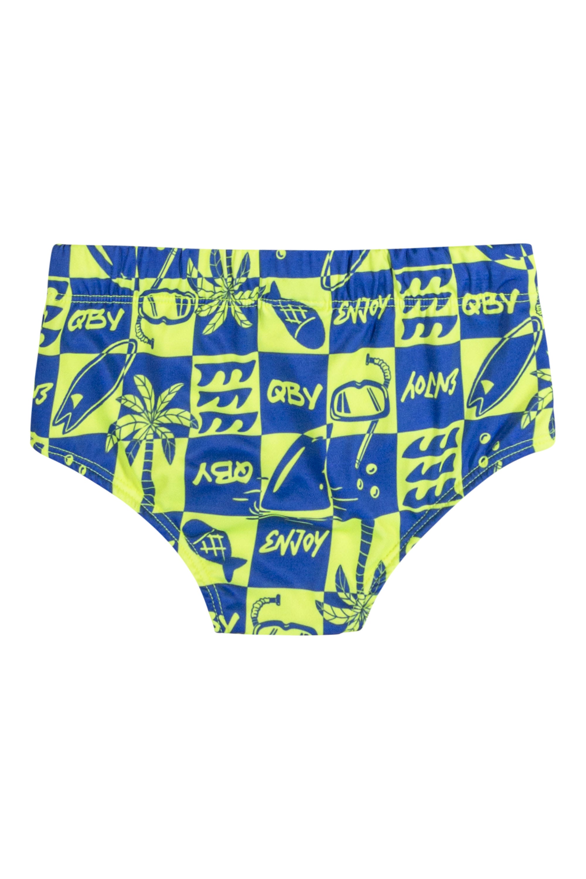 Sunga Infantil com Proteção FPS +50 (Verde) Quimby - Imagem 2