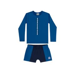 Conjunto-Camiseta-e-Sunga-Boxer-Infantil--Azul--Quimby