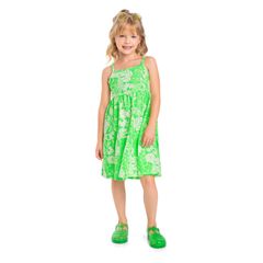 Vestido-de-Alcinha-Infantil--Verde--Bee-Loop