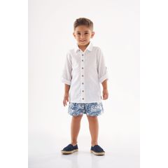 Conjunto-Infantil-com-Camisa-e-Short--Branco--Up-Baby