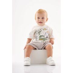 Conjunto-Camiseta-e-Bermuda-Bebe-Menino--Off-White--Up-Baby
