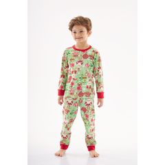 Pijama-Natalino-Unissex-Infantil--Verde--Up-Baby