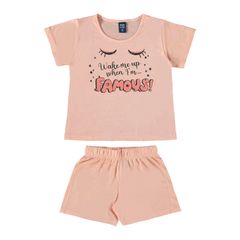Pijama-Famous-Infantil-para-Menina--Rosa--Bee-Loop
