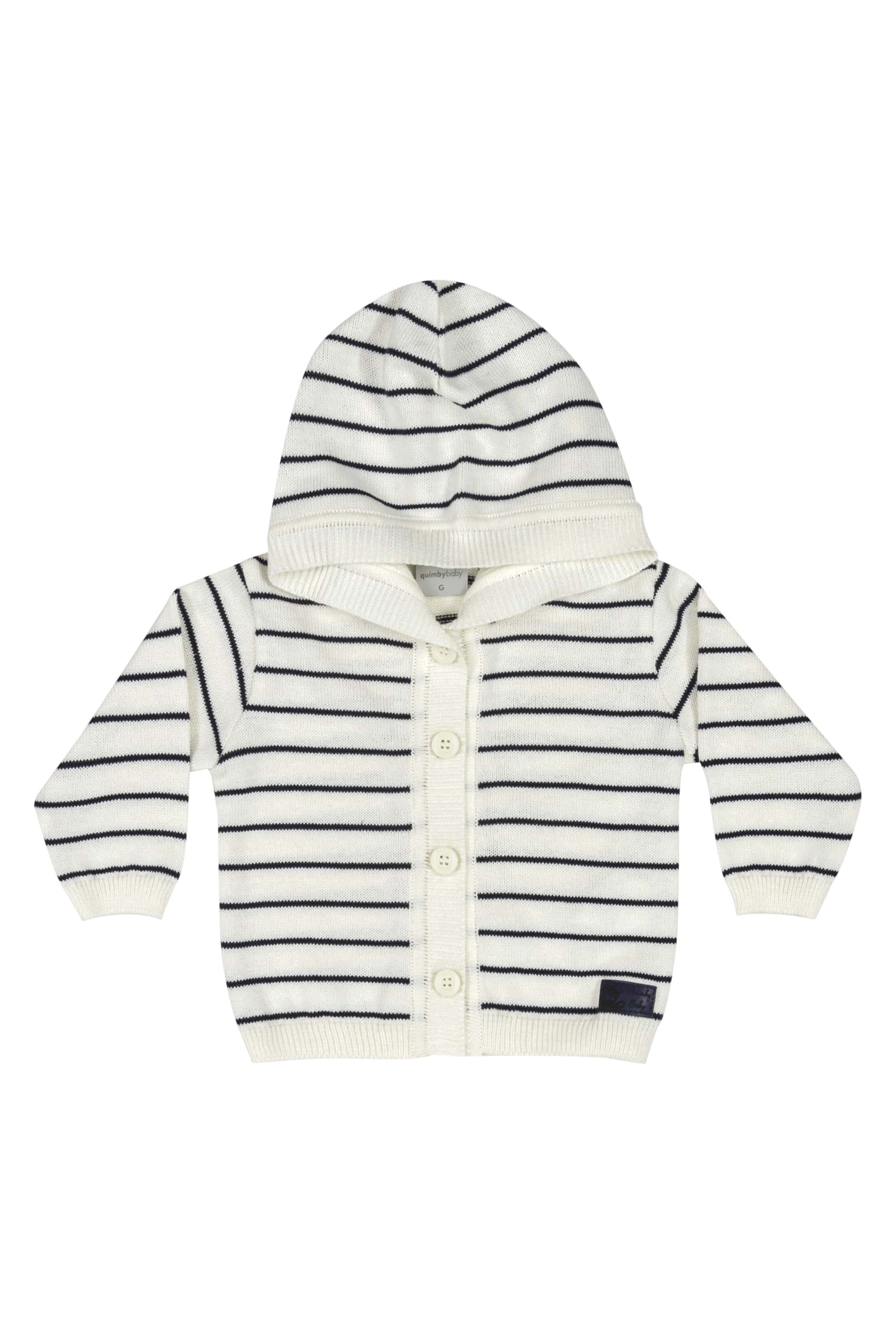 Casaco em Tricô para Bebê Unissex (Azul Marinho) Quimby - Imagem 3